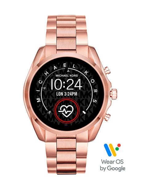 smartwatch para dama michael kors bradshaw mkt5086 rosa